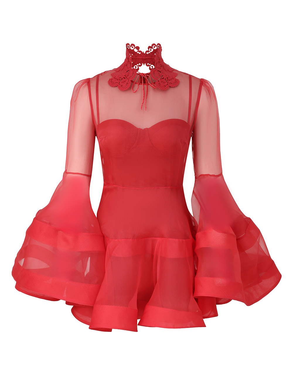 Zimmermann Rebellion Lantern Mini Dress