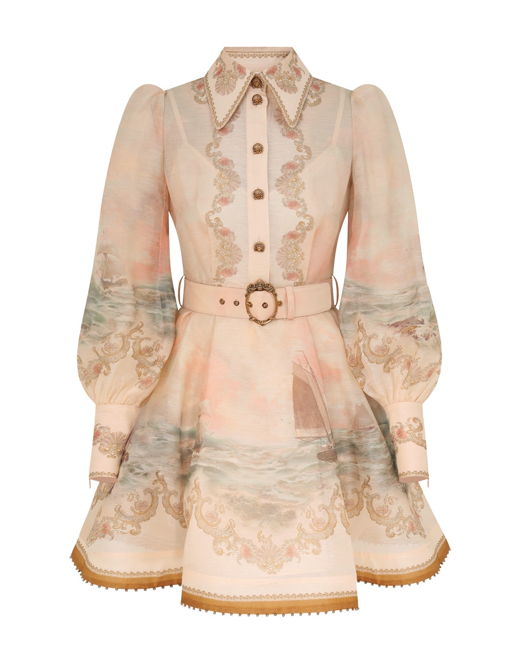 Zimmermann Rebellion Marine Mini Dress