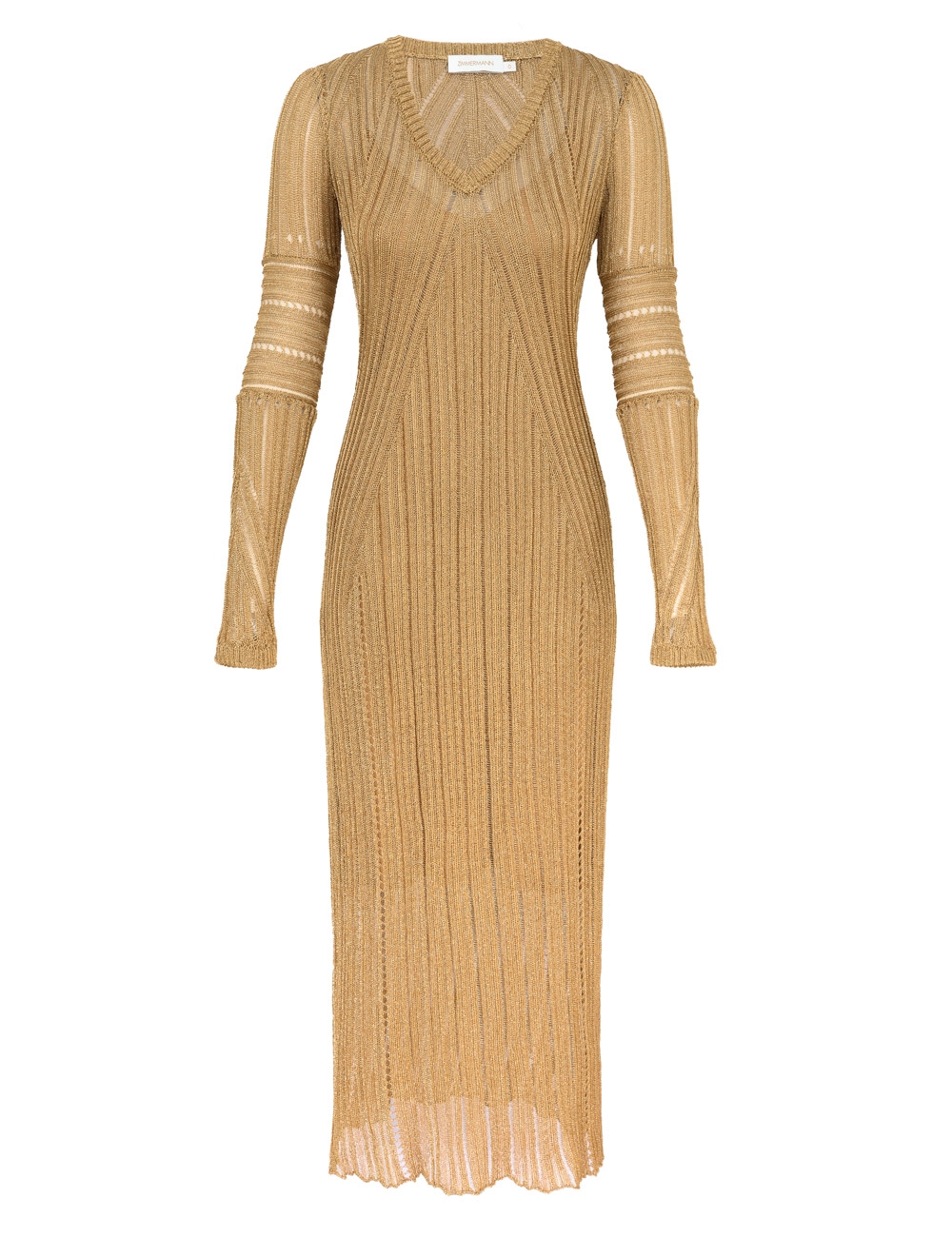Zimmermann Rebellion Metallic Maxi Dress