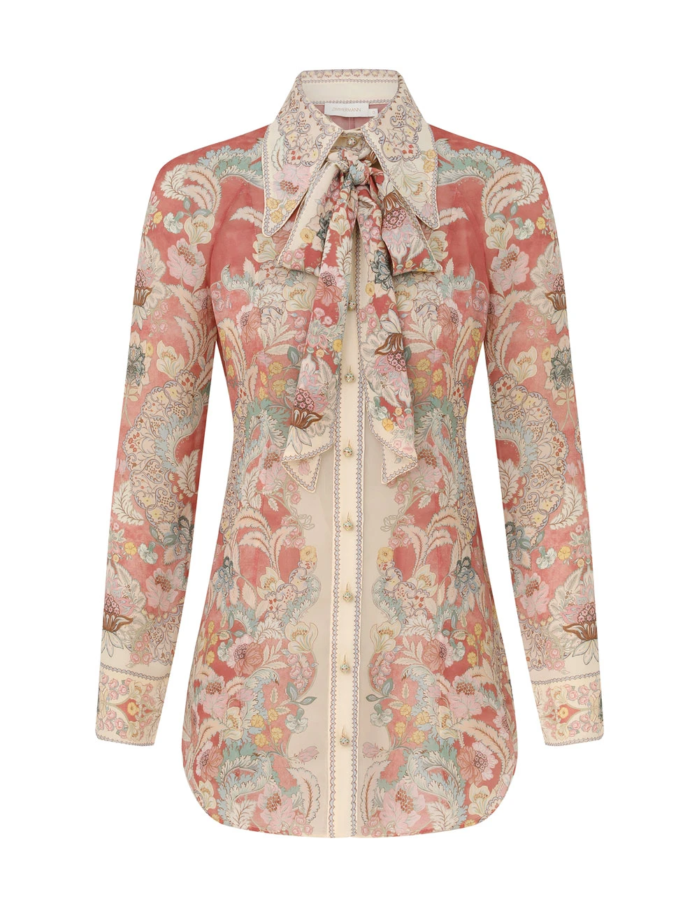 Zimmermann Rebellion Pussybow Shirt | Ready to Wear 2025 Collection Luxury Shoes Elevate your elegance in this Zimmermann Tops from the 2025 resort wear edit