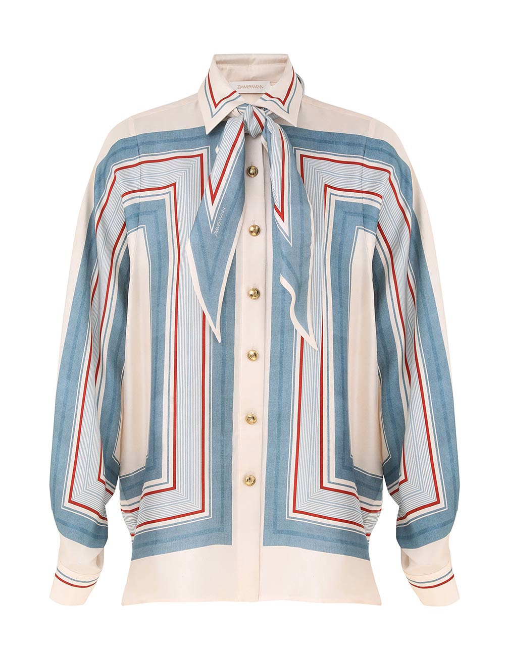 Zimmermann Relaxed Scarf Shirt