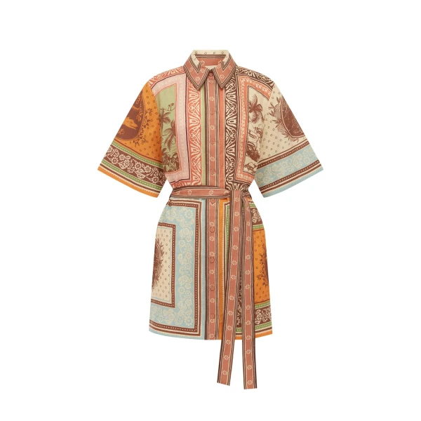 Alemais Alberta Mini Dress Sustainable Dresses with Alemais print -  Luxury Handbags Australian Designer