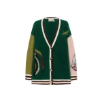 Alemais Toucan Tango Cardigan Sustainable Knitwear with Alemais print -  Luxury Handbags Australian Designer
