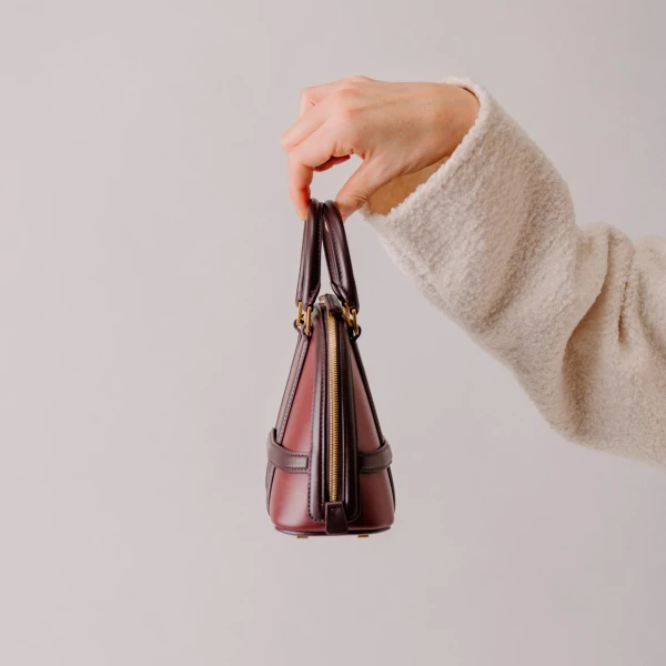 Mlouye 12 Mini - Navy Bag a Architectural Leather Handbag in Blue at  Luxury Handbags Luxury