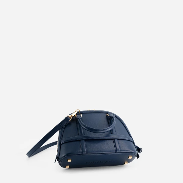 Mlouye 12 Mini - Navy Bag a Architectural Leather Handbag in Blue at  Luxury Handbags Luxury