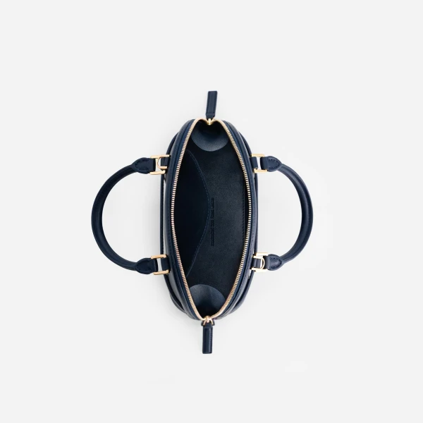 Mlouye 12 Mini - Navy Bag a Architectural Leather Handbag in Blue at  Luxury Handbags Luxury