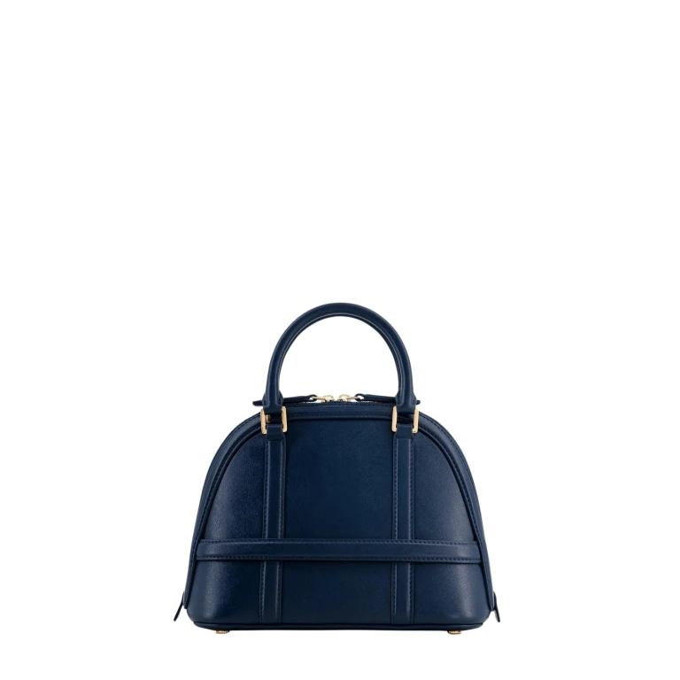Mlouye 12 Mini - Navy Bag a Architectural Leather Handbag in Blue at  Luxury Handbags Luxury