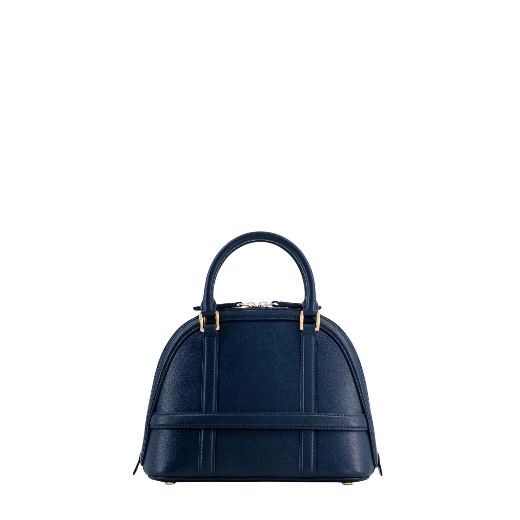 mlouye-12-Mini-Navy-Bags73479_nobg Mlouye 12 Mini - Navy Bag a Architectural Leather Handbag in Blue at Luxury Handbags Luxury