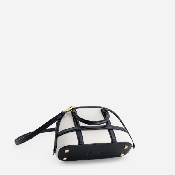 Mlouye 12 Mini - Off White Bag a Architectural Leather Handbag in Ivory at  Luxury Handbags Luxury