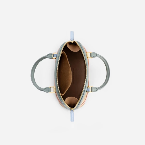 Mlouye 12 Mini - Suede Gummy Bag a Architectural Leather Handbag in Multicolour at  Luxury Handbags Luxury