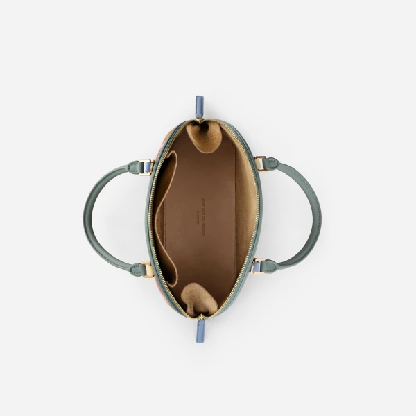 Mlouye 12 - Suede Gummy Bag a Architectural Leather Handbag in Multicolour at  Luxury Handbags Luxury