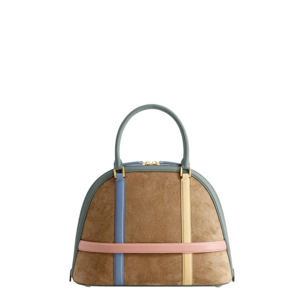Mlouye 12 - Suede Gummy Bag a Architectural Leather Handbag in Multicolour at  Luxury Handbags Luxury