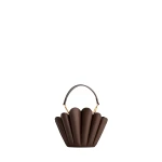 Mlouye Micro Seashell - Espresso Bag a Architectural Leather Handbag in Brown at  Luxury Handbags Luxury