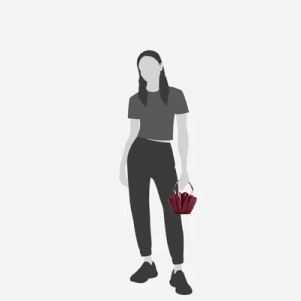 Mlouye Micro Seashell - Patent Bordeaux Bag a Architectural Leather Handbag in Red at  Luxury Handbags Luxury