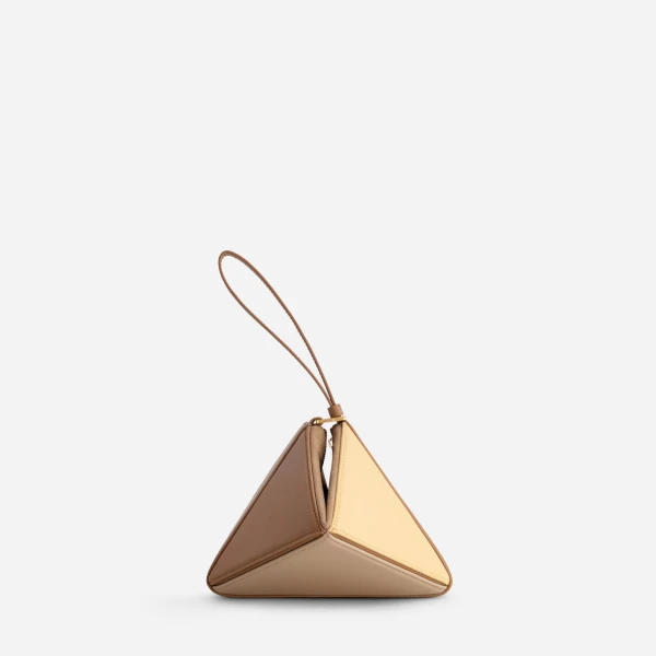 Mlouye Mini Flex Bag - Buttermilk Bag a Architectural Leather Handbag in Brown at  Luxury Handbags Luxury