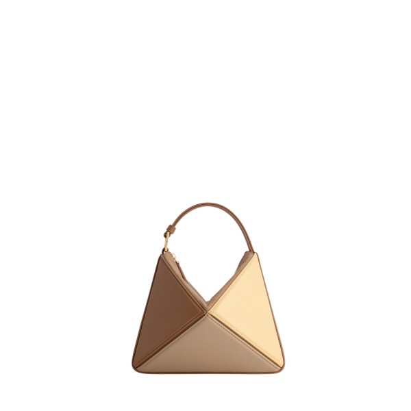 Mlouye Mini Flex Bag - Buttermilk Bag a Architectural Leather Handbag in Brown at  Luxury Handbags Luxury