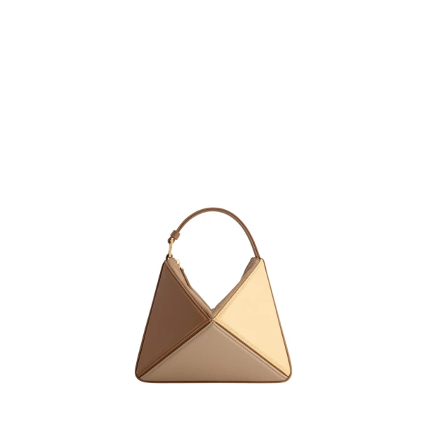 Mlouye Mini Flex Bag - Buttermilk Bag a Architectural Leather Handbag in Brown at  Luxury Handbags Luxury