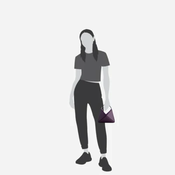 Mlouye Mini Flex Bag - Dark Grapes Bag a Architectural Leather Handbag in Brown at  Luxury Handbags Luxury