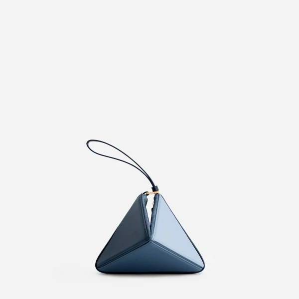 Mlouye Mini Flex Bag - Denim Bag a Architectural Leather Handbag in Blue at  Luxury Handbags Luxury