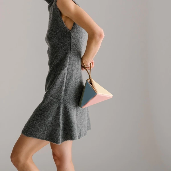 Mlouye Mini Flex Bag - Buttermilk Bag a Architectural Leather Handbag in Brown at  Luxury Handbags Luxury