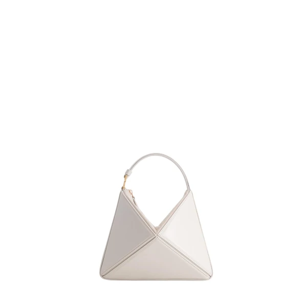 Mlouye Mini Flex Bag - Dove Bag a Architectural Leather Handbag in White at  Luxury Handbags Luxury