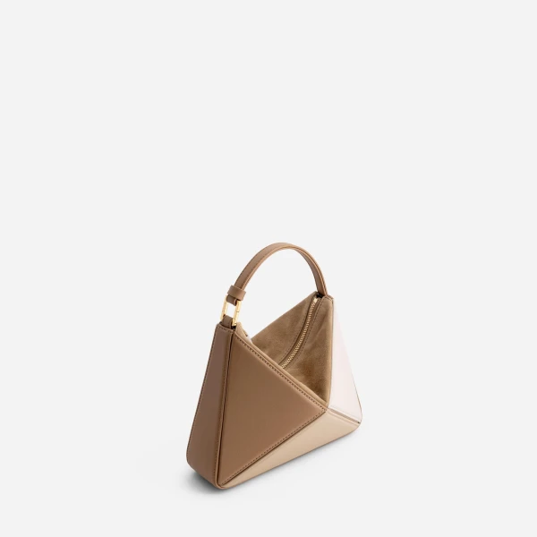 Mlouye Mini Flex Bag - Milky Bag a Architectural Leather Handbag in Brown at  Luxury Handbags Luxury