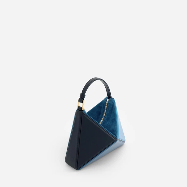 Mlouye Mini Flex Bag - Ocean Bag a Architectural Leather Handbag in Blue at  Luxury Handbags Luxury