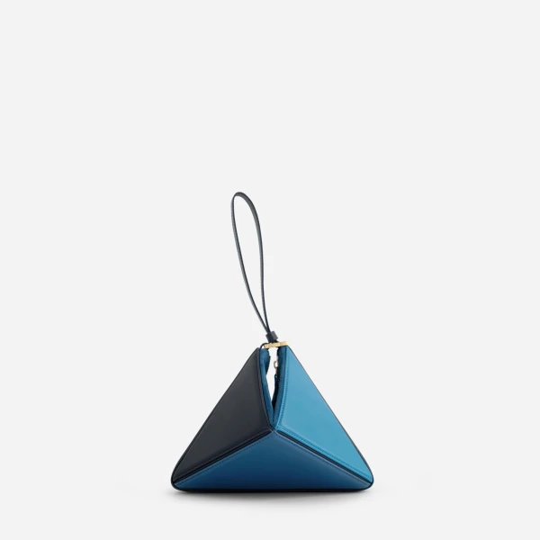 Mlouye Mini Flex Bag - Ocean Bag a Architectural Leather Handbag in Blue at  Luxury Handbags Luxury