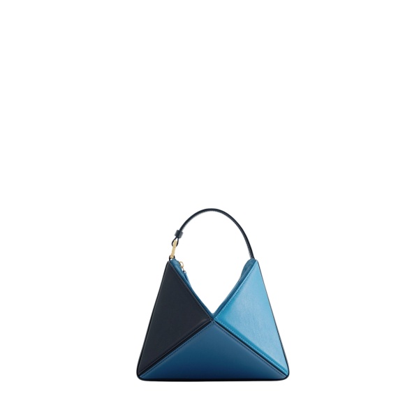 Mlouye Mini Flex Bag - Ocean Bag a Architectural Leather Handbag in Blue at  Luxury Handbags Luxury