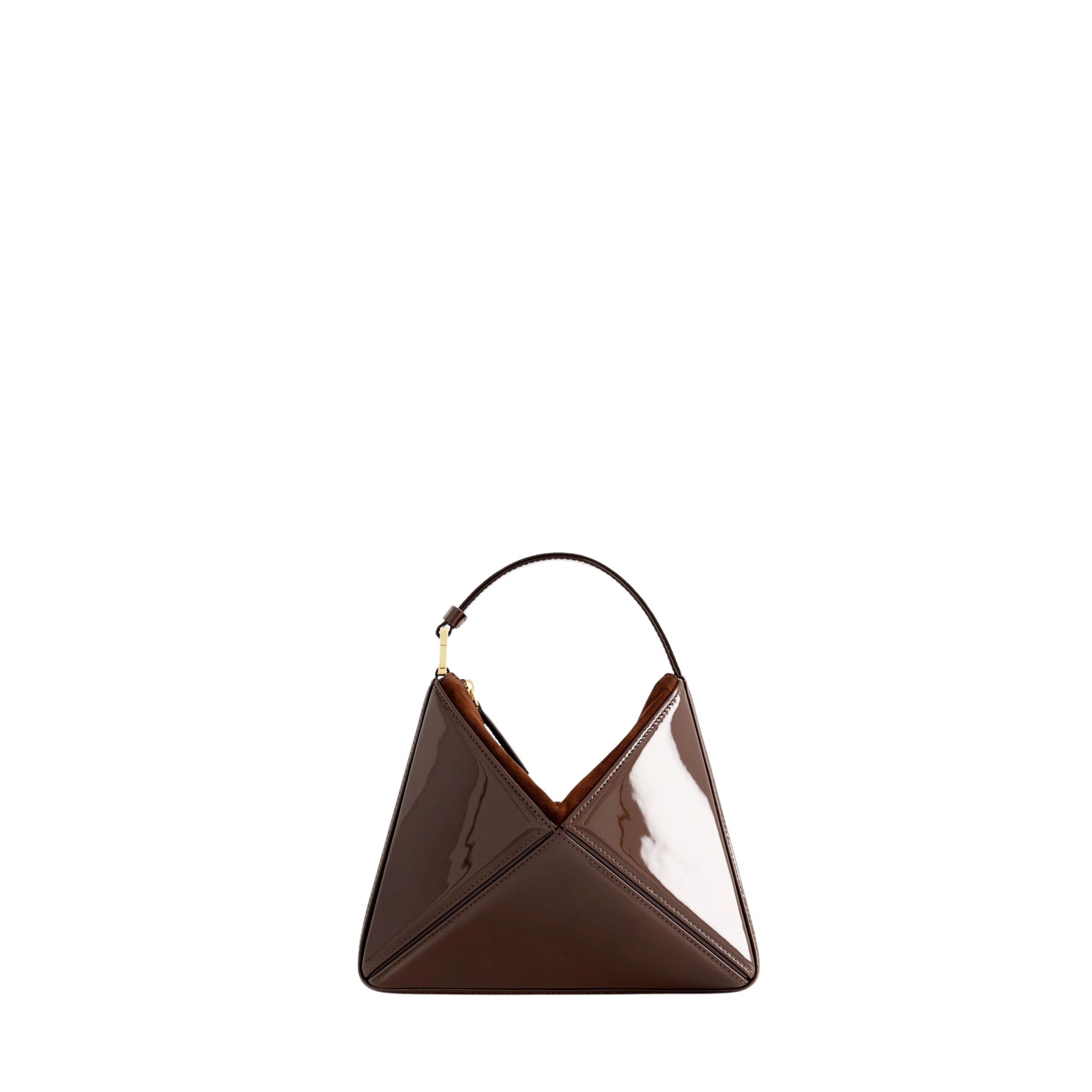 mlouye-Mini-Flex-Bag-Patent-Brown-Bags-scaled77793_nobg Mlouye Mini Flex Bag - Patent Brown Bag a Architectural Leather Handbag in Brown at Luxury Handbags Luxury