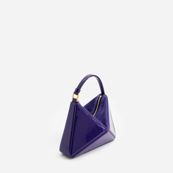 Mlouye Mini Flex Bag - Patent Purple Bag a Architectural Leather Handbag in Purple at  Luxury Handbags Luxury