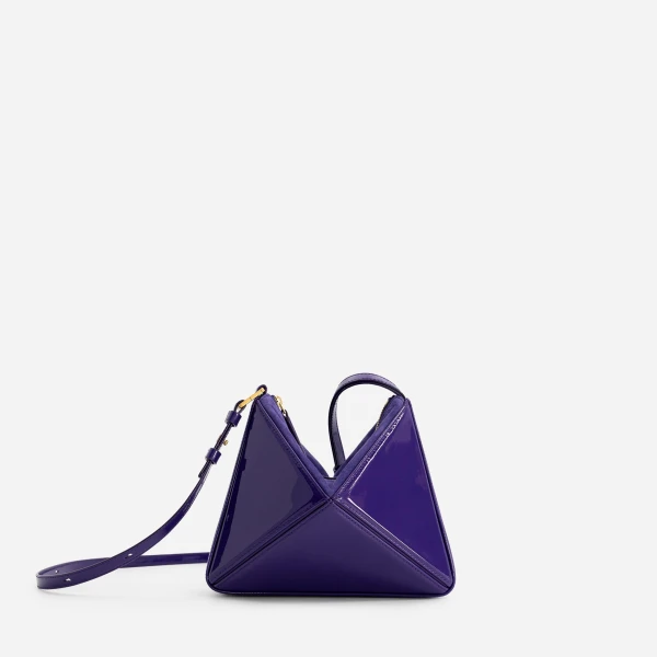 Mlouye Mini Flex Bag - Patent Purple Bag a Architectural Leather Handbag in Purple at  Luxury Handbags Luxury