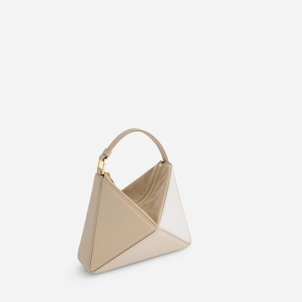 Mlouye Mini Flex Bag - Vanilla Bag a Architectural Leather Handbag in Beige at  Luxury Handbags Luxury