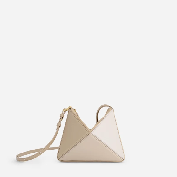 Mlouye Mini Flex Bag - Vanilla Bag a Architectural Leather Handbag in Beige at  Luxury Handbags Luxury