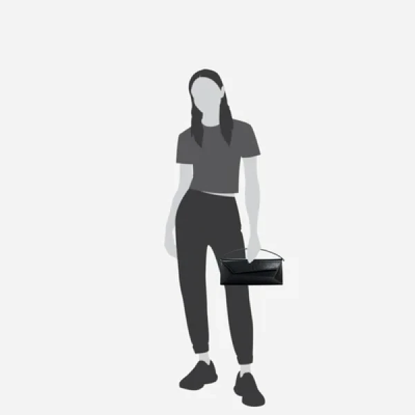 Mlouye Naomi Baguette - Crinkled Black Bag a Architectural Leather Handbag in Black at  Luxury Handbags Luxury