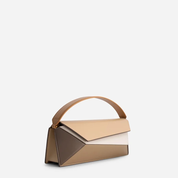 Mlouye Naomi Baguette - Milky Bag a Architectural Leather Handbag in Brown at  Luxury Handbags Luxury