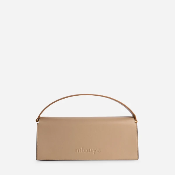Mlouye Naomi Baguette - Milky Bag a Architectural Leather Handbag in Brown at  Luxury Handbags Luxury