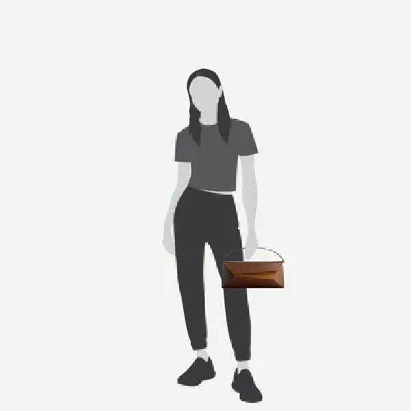 Mlouye Naomi Baguette - Praline Bag a Architectural Leather Handbag in Brown at  Luxury Handbags Luxury