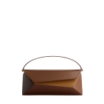 Mlouye Naomi Baguette - Praline Bag a Architectural Leather Handbag in Brown at  Luxury Handbags Luxury