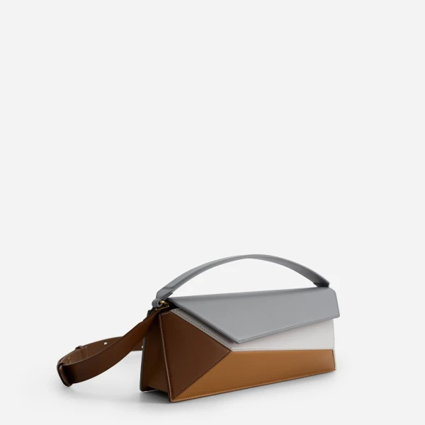 Mlouye Naomi Baguette - Rusty Bag a Architectural Leather Handbag in Brown at  Luxury Handbags Luxury