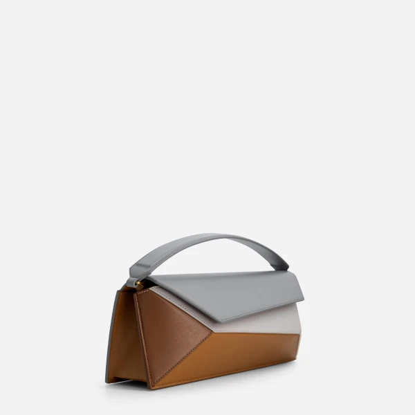 Mlouye Naomi Baguette - Rusty Bag a Architectural Leather Handbag in Brown at  Luxury Handbags Luxury