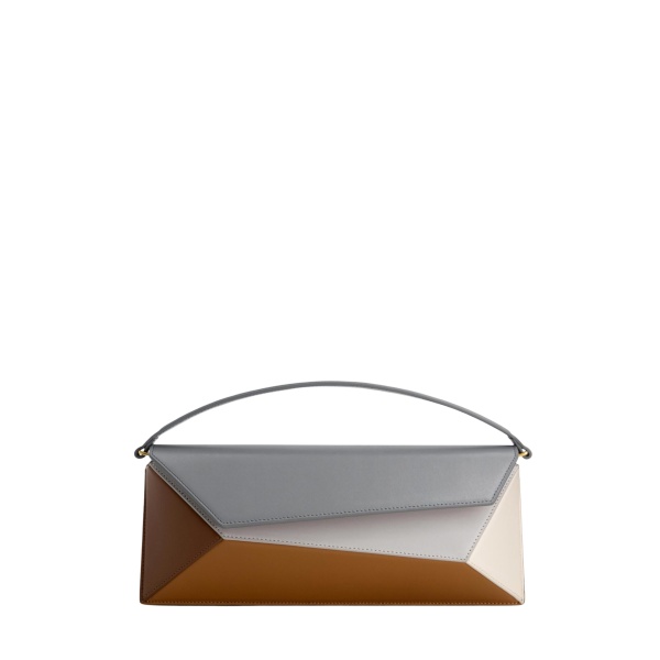 Mlouye Naomi Baguette - Rusty Bag a Architectural Leather Handbag in Brown at  Luxury Handbags Luxury