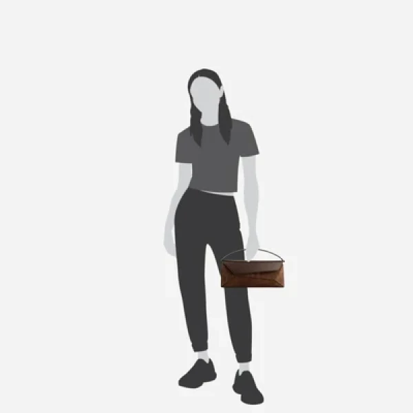 Mlouye Naomi Baguette - Suede Espresso Bag a Architectural Leather Handbag in Brown at  Luxury Handbags Luxury