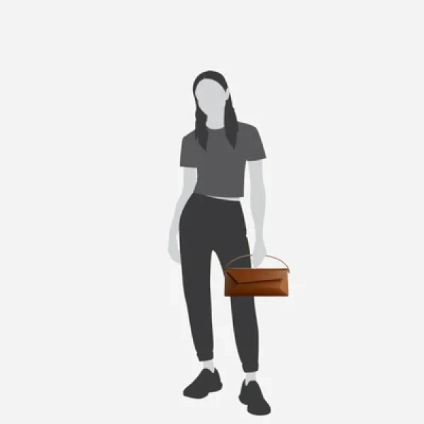 Mlouye Naomi Baguette - Tan Bag a Architectural Leather Handbag in Brown at  Luxury Handbags Luxury
