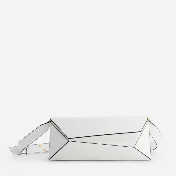 Mlouye Naomi Baguette - White Bag a Architectural Leather Handbag in Ivory at  Luxury Handbags Luxury