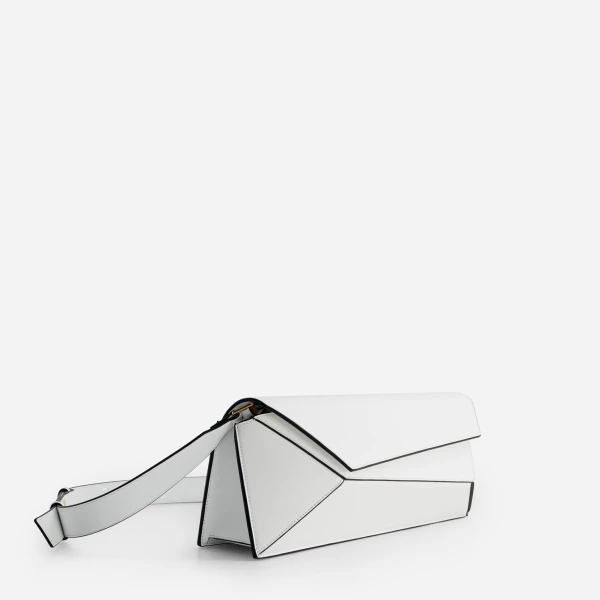 Mlouye Naomi Baguette - White Bag a Architectural Leather Handbag in Ivory at  Luxury Handbags Luxury