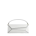 Mlouye Naomi Baguette - White Bag a Architectural Leather Handbag in Ivory at  Luxury Handbags Luxury