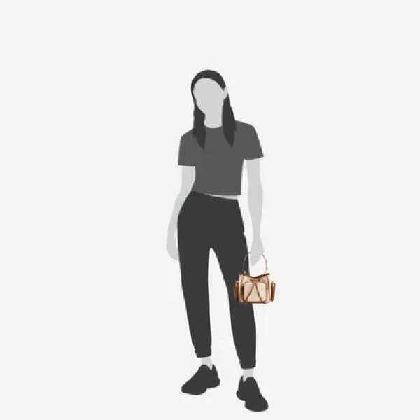Mlouye Quad - Canvas Bag a Architectural Leather Handbag in Beige at  Luxury Handbags Luxury