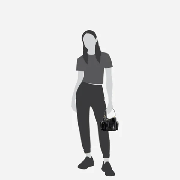 Mlouye Quad - Crinkled Black Bag a Architectural Leather Handbag in Black at  Luxury Handbags Luxury