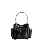 Mlouye Quad - Crinkled Black Bag a Architectural Leather Handbag in Black at  Luxury Handbags Luxury